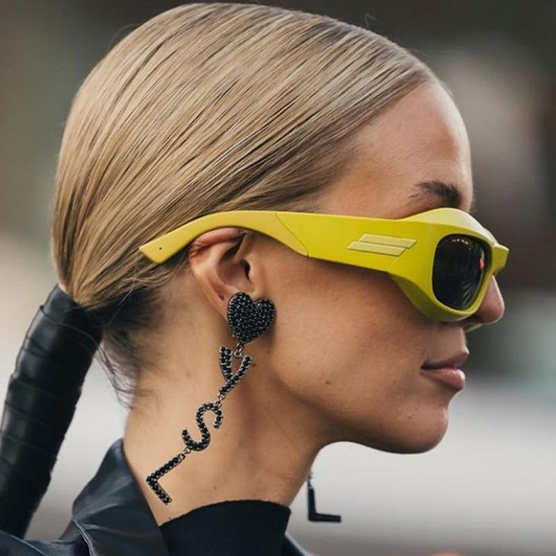 Wholesale Y2K Hip-hop Futuristic PC Sunglasses